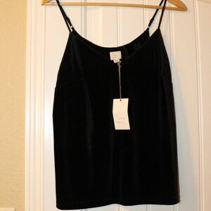 A New Day Velvet Cami - size Small Black